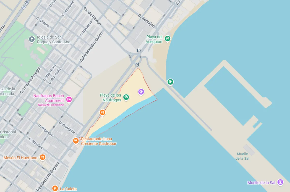 Playa de Los Naufragos - najlepsze plaże w Torrevieja